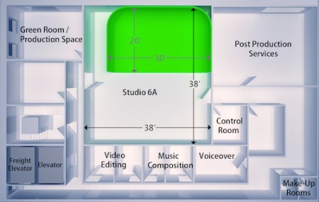 Studio 6A floor plan