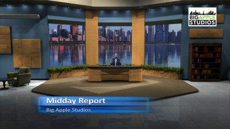 Midday Report Virtual Set - Extra Wide - Big Apple Studios - Thumbnail 